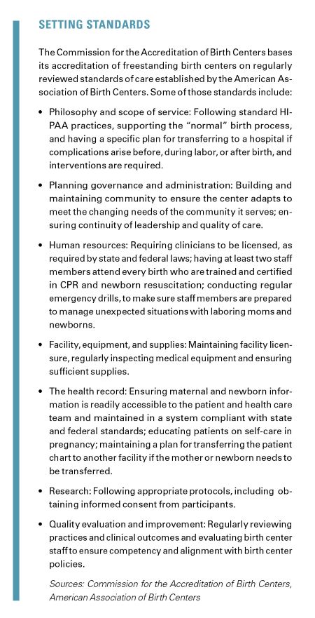 Birthing Setting Standards - web Birthing Setting Standards - web